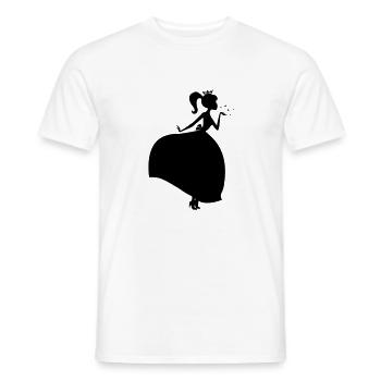 Beautiful Princess Silhouette - Männer T-Shirt - Weiß - Vorne - AI Model Male 178 dark (178cm)