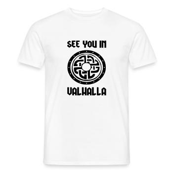 see you in Valhalla - Men's T-Shirt - white - Front - AI Model Male 178 dark (178cm)
