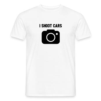 I shoot cars caméra - T-shirt homme - blanc - Devant - AI Model Male 178 dark (178cm)