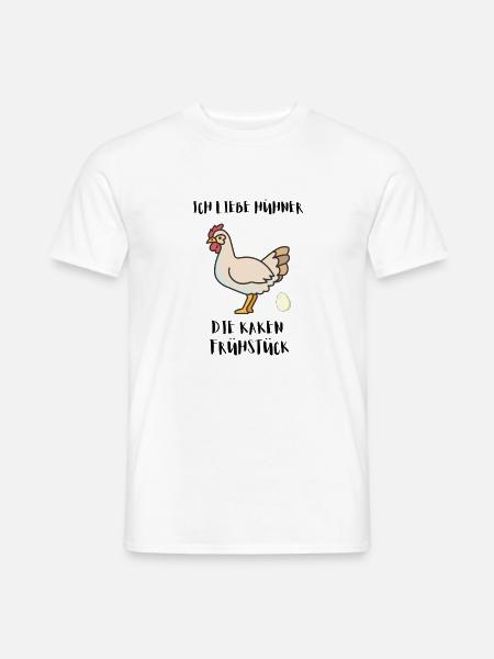 Huhn - Männer T-Shirt - Weiß