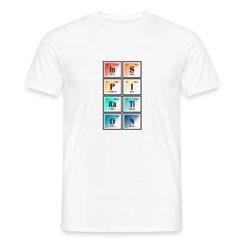Inspiration - Tableau périodique des éléments - T-shirt homme - blanc - Devant - AI Model Male 178 dark (178cm)