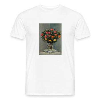 Surrealist painting. Bodegon - Men's T-Shirt - white - Front - AI Model Male 178 dark (178cm)