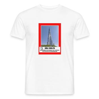Burj Khalifa - Männer T-Shirt - Weiß - Vorne - AI Model Male 178 dark (178cm)