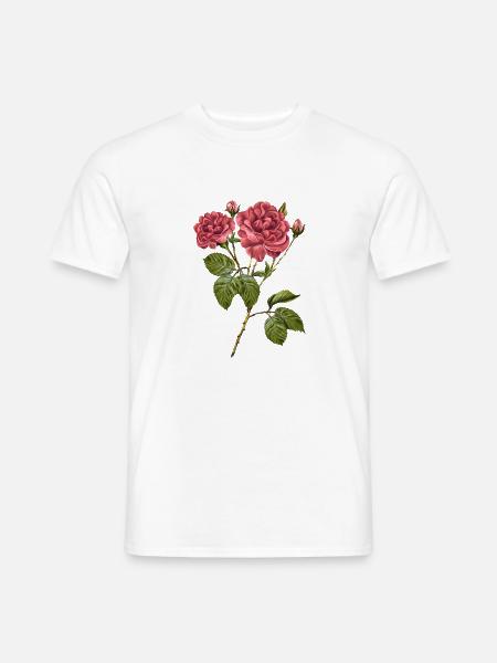 Blumen - Männer T-Shirt - Weiß
