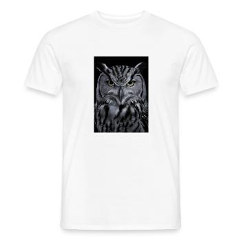 Owl Bird Animal Owls Animal - Men's T-Shirt - white - Front - AI Model Male 178 dark (178cm)
