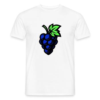Raisin Symbole Raisin - T-shirt homme - blanc - Devant - AI Model Male 178 dark (178cm)
