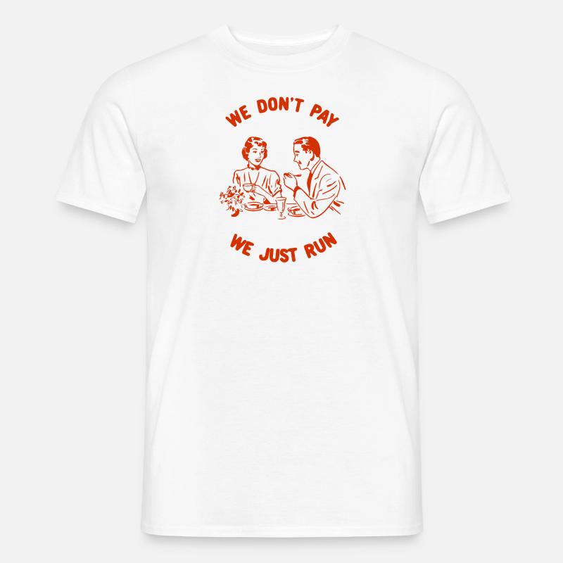 we just run - Männer T-Shirt - Weiß