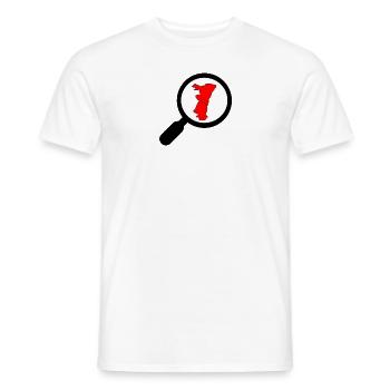 Recherche Alsace Loupe - T-shirt homme - blanc - Devant - AI Model Male 178 dark (178cm)
