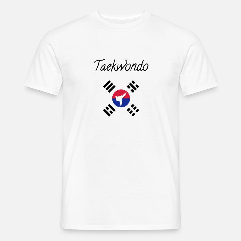 Taekwondo Taekwondoin Tae-Kwon-Do Tae Kwon Do - Mænd T-shirt - hvid
