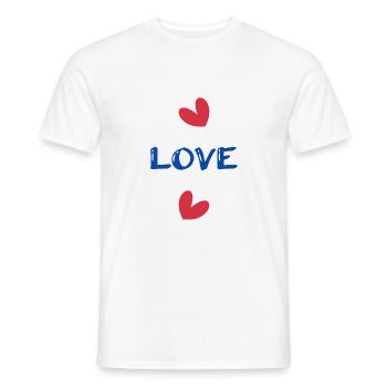 PAAR. VALENTINSTAG. GERADE VERHEIRATET. Junggesellinnenabschied. MARIES - Männer T-Shirt - Weiß - Vorne - AI Model Male 178 dark (178cm)