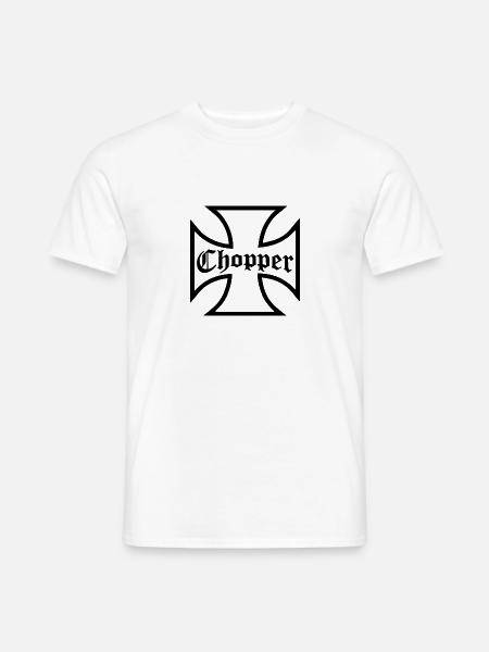 Iron Cross Iron Cross for Bikers - Men's T-Shirt - white