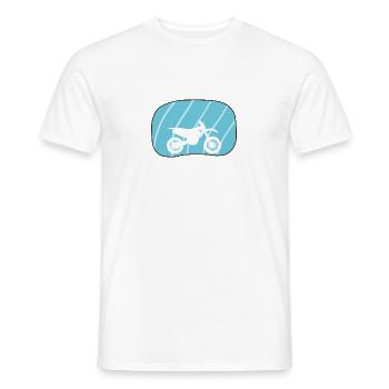 Motocross Chopper Moto - T-shirt uomo - bianco - Fronte - AI Model Male 178 dark (178cm)