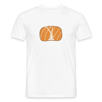 Grue Grutier Opérateur de chantier - T-shirt homme - blanc - Devant - AI Model Male 178 dark (178cm)