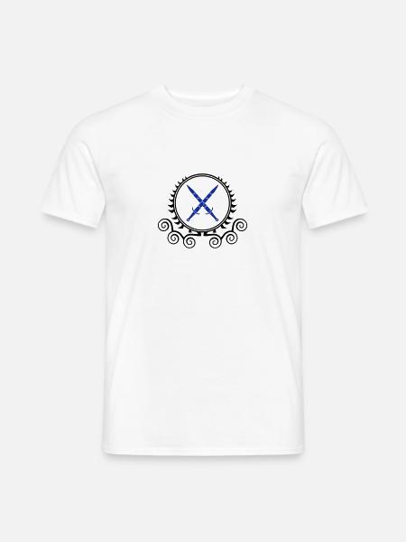 schwerter wappen - Männer T-Shirt - Weiß