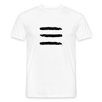 Wild Stripes - T-shirt homme - blanc - Devant - AI Model Male 178 dark (178cm)