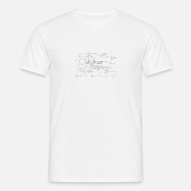 Clinker Wall Pattern Old Background - Men's T-Shirt - white