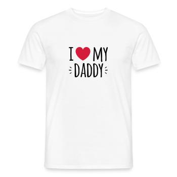i love my daddy - Männer T-Shirt - Weiß - Vorne - AI Model Male 178 dark (178cm)