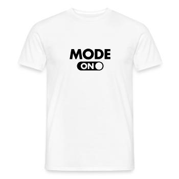 (Your Text) Mode (ON) - Männer T-Shirt - Weiß - Vorne - AI Model Male 178 dark (178cm)