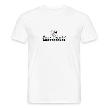 Blue Fourteen Fear Enemies - Men's T-Shirt - white - Front - AI Model Male 178 dark (178cm)