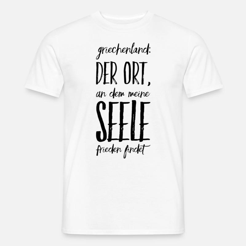 Lustiger Griechischer Spruch Griechenland Geschenk - Männer T-Shirt - Weiß