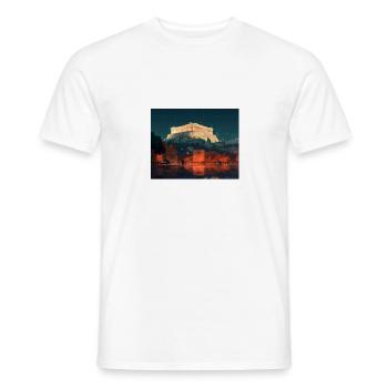 athen - Männer T-Shirt - Weiß - Vorne - AI Model Male 178 dark (178cm)