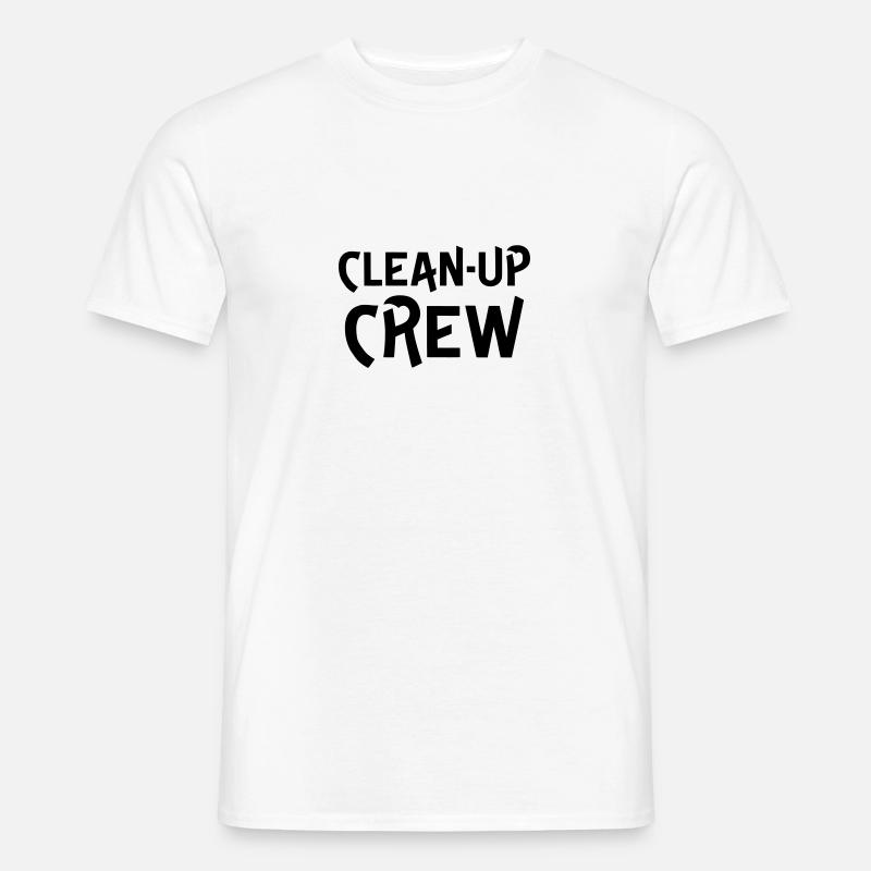 Clean up crew - Männer T-Shirt - Weiß