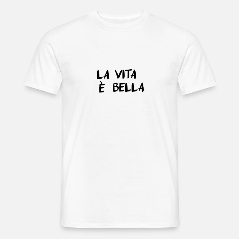 La Vita È Bella - T-shirt homme - blanc