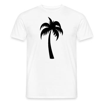 Palma - T-shirt uomo - bianco - Fronte - AI Model Male 178 dark (178cm)