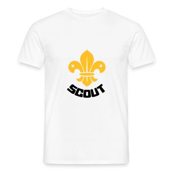Scout - Scouting - Männer T-Shirt - Weiß - Vorne - AI Model Male 178 dark (178cm)