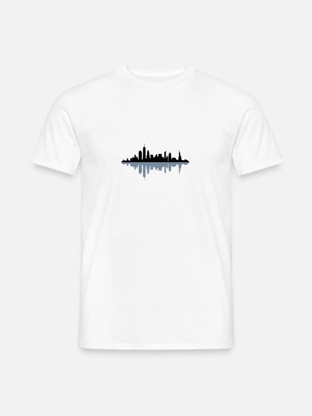 Skyline New York City - Männer T-Shirt - Weiß