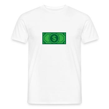 Geld, Money, Schein, Dollar - Männer T-Shirt - Weiß - Vorne - AI Model Male 178 dark (178cm)