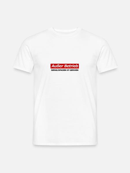 Ausser Betrieb - Männer T-Shirt - Weiß