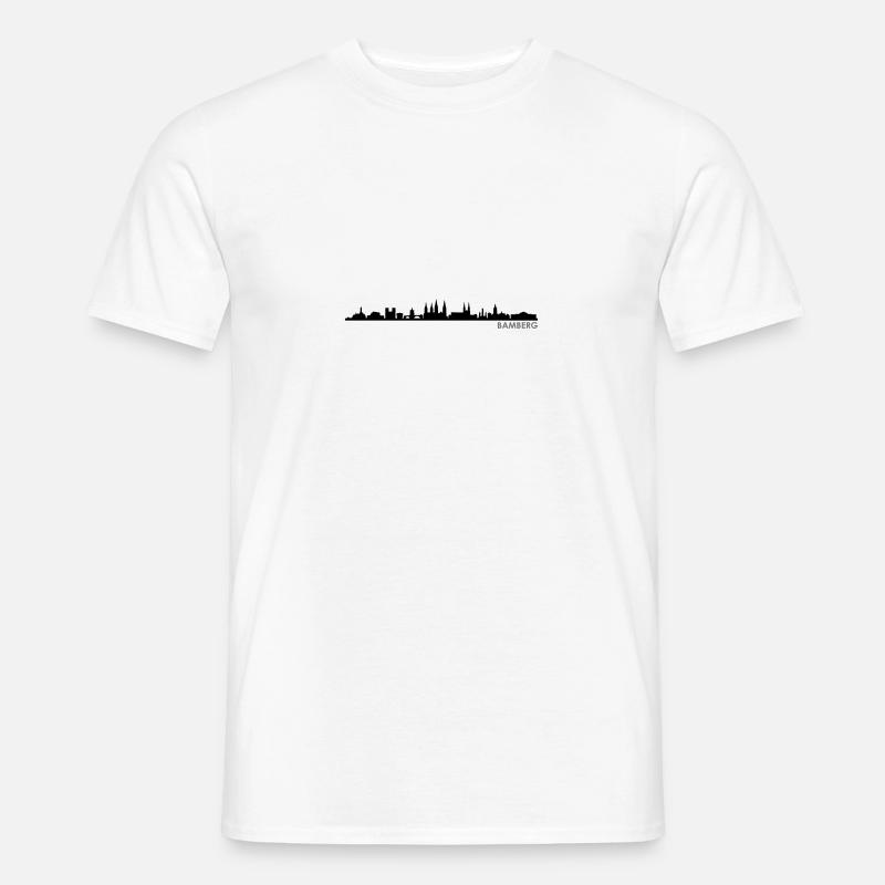 Skyline - Bamberg - Männer T-Shirt - Weiß