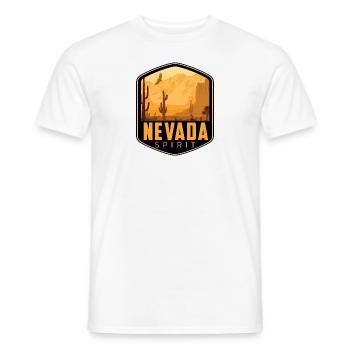 Logo Nevada Spirit - Men's T-Shirt - white - Front - AI Model Male 178 dark (178cm)