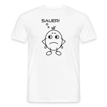 Eierkopf sauer - Männer T-Shirt - Weiß - Vorne - AI Model Male 178 dark (178cm)