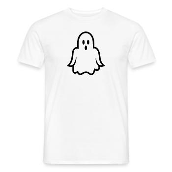 Ghost - Men's T-Shirt - white - Front - AI Model Male 178 dark (178cm)