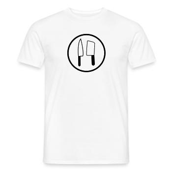 Koch/Metzger - Männer T-Shirt - Weiß - Vorne - AI Model Male 178 dark (178cm)