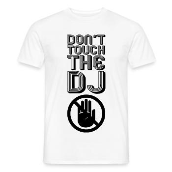 DJ Joke - Men's T-Shirt - white - Front - AI Model Male 178 dark (178cm)