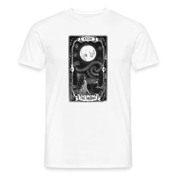 The Moon – The Starry Night Gothic Tarot Card - T-shirt homme - blanc - Devant - AI Model Male 178 dark (178cm)