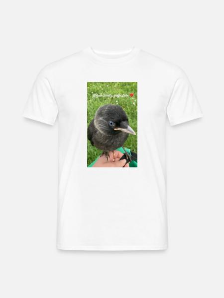 Süße Dohle - Kleiner Schatz - Männer T-Shirt - Weiß