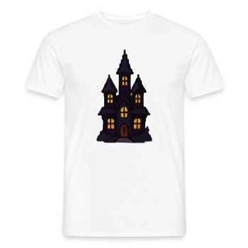 Spukschloss bei Nacht - Männer T-Shirt - Weiß - Vorne - AI Model Male 178 dark (178cm)