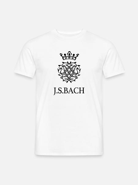 JS Bach und sein Siegel - Männer T-Shirt - Weiß