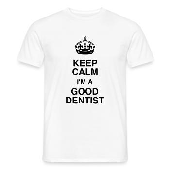 dentiste / dent / médecin / médecine - T-shirt homme - blanc - Devant - AI Model Male 178 dark (178cm)