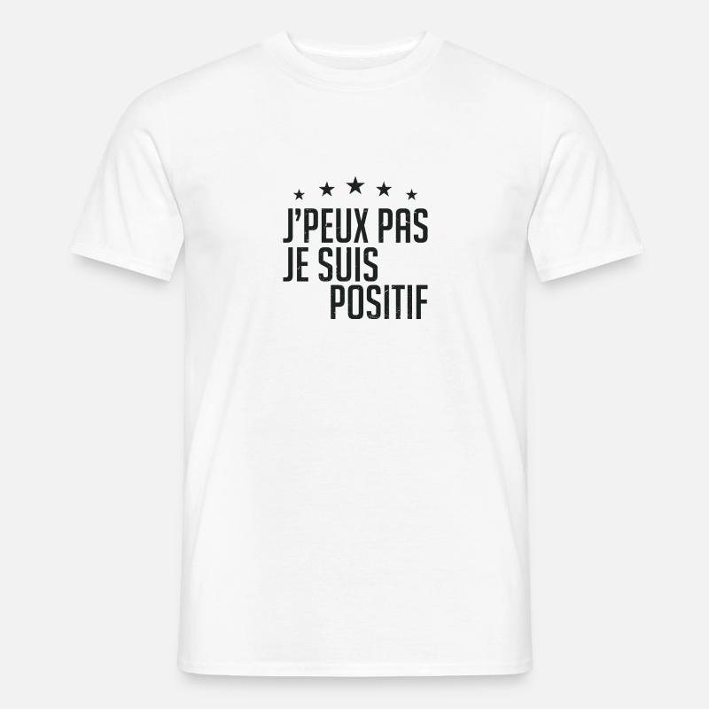 j'peux pas j'ai pas envie - T-shirt homme - blanc