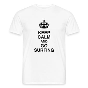Surfen / Surfer / Surf / Surfing / Strand - Männer T-Shirt - Weiß - Vorne - AI Model Male 178 dark (178cm)