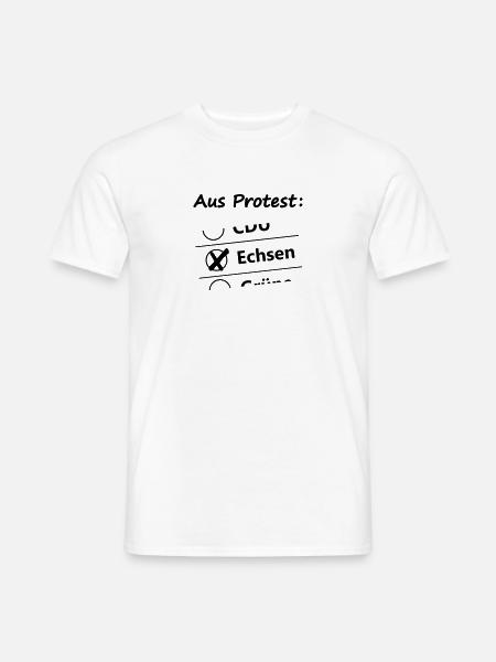 Echsen Wahl - Männer T-Shirt - Weiß