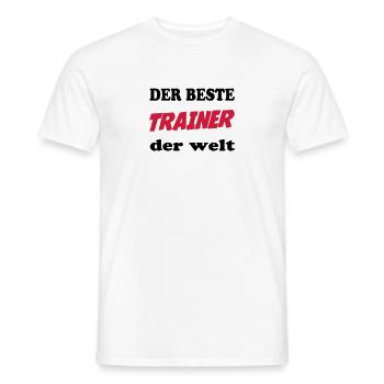 Der beste trainer der welt - T-shirt homme - blanc - Devant - AI Model Male 178 dark (178cm)