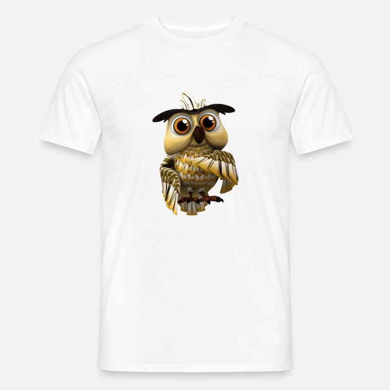 Farmerama Eule - Männer T-Shirt - Weiß
