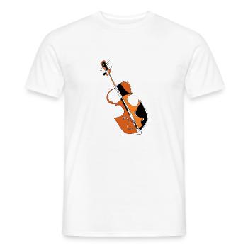 Violine - Männer T-Shirt - Weiß - Vorne - AI Model Male 178 dark (178cm)