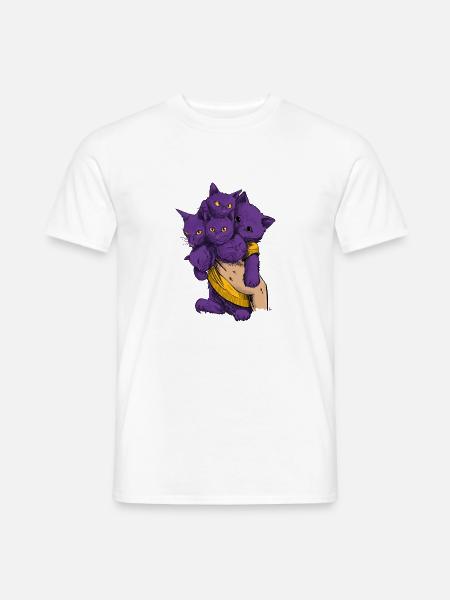 Katzenhyrda als Bouquet - Männer T-Shirt - Weiß